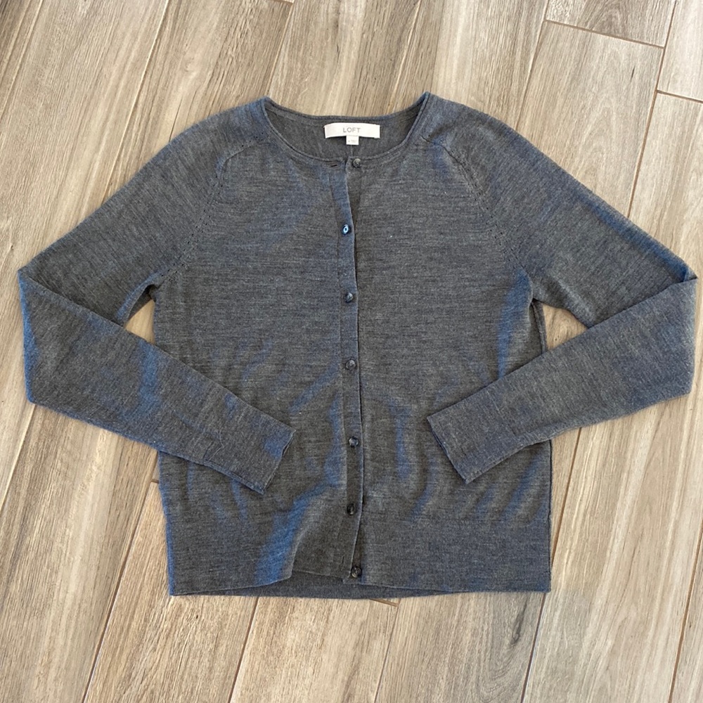 LOFT Crew Neck Cardigan